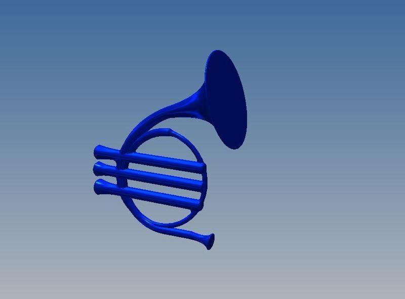 Blue French Horn