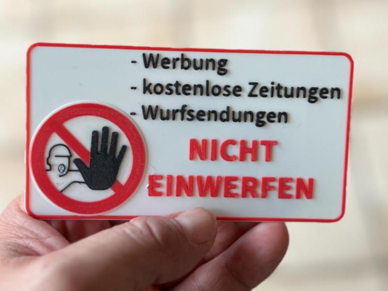 no advertising - no entry