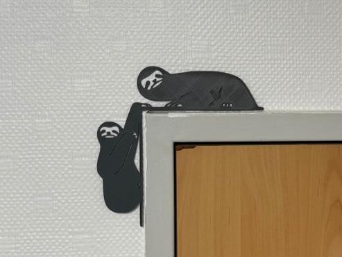 Door decor sloth