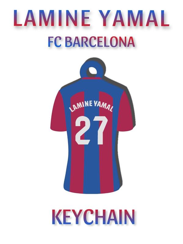 Lamine Yamal FC Barcelona T-Shirt Keychain