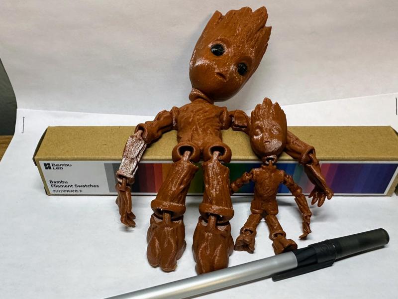 7" Flexi Articulated Groot Tall Baby cute