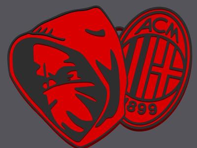 CurvaSud Milan Keychain