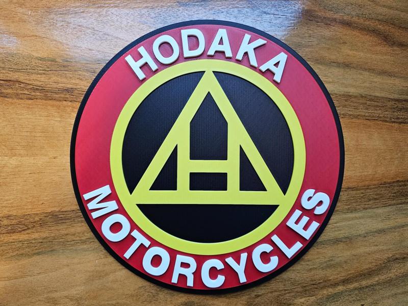 Hodaka Motorcycle 3D Sign