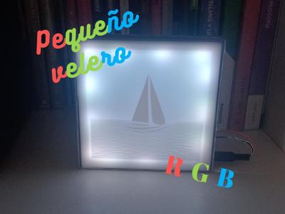 Beautiful RGB sailboat picture