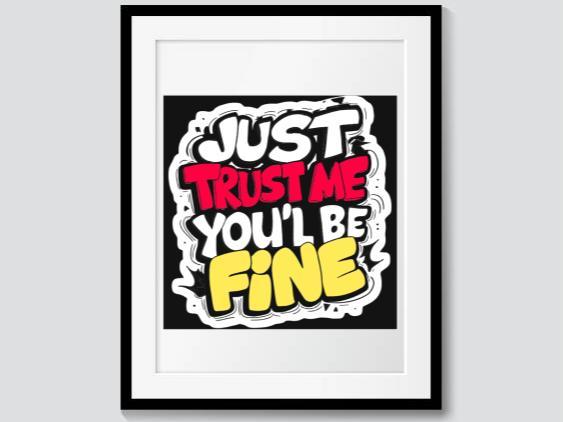 Inspirational quote for the living room