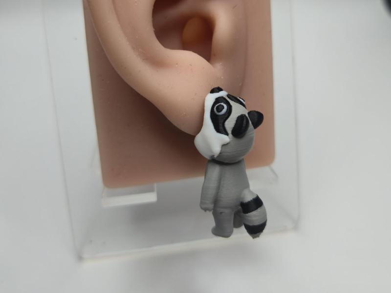 Raccoon Chomper Earrings
