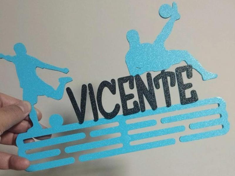 Vicente soccer medals holder