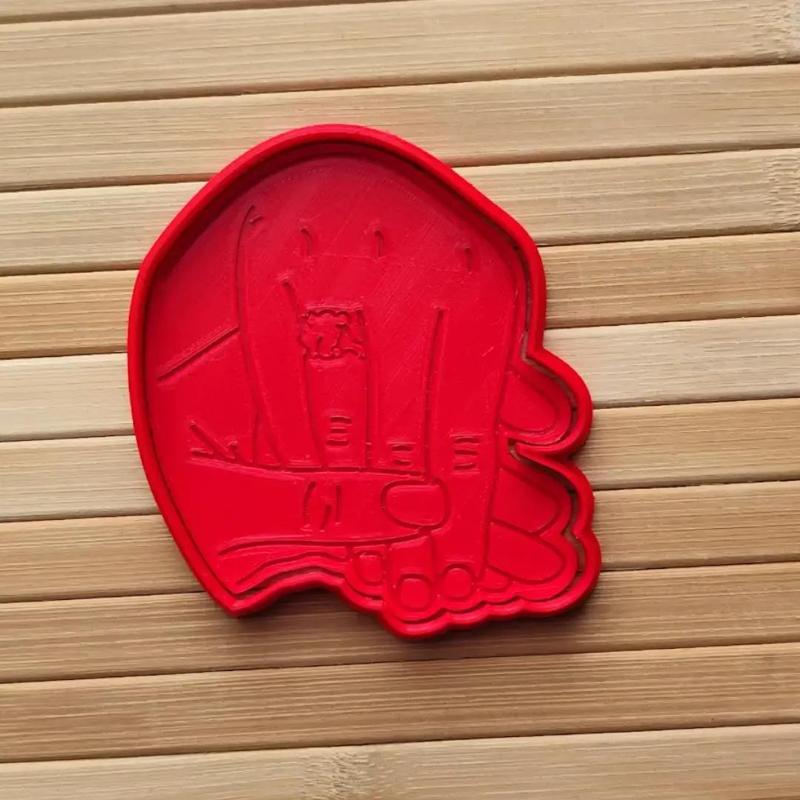 Cookie cutter emboser the hand with ring, proposal