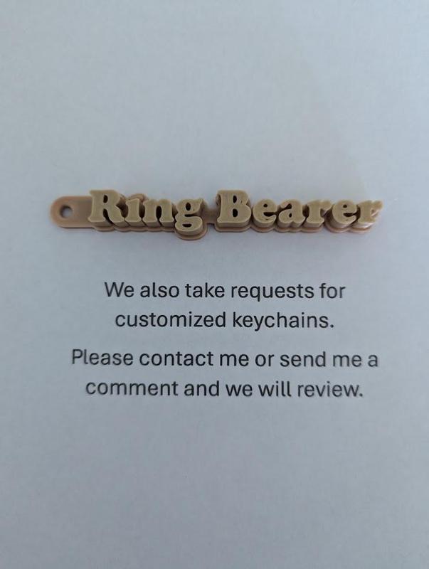 Ring Bearer Keychain