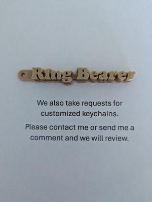 Ring Bearer Keychain