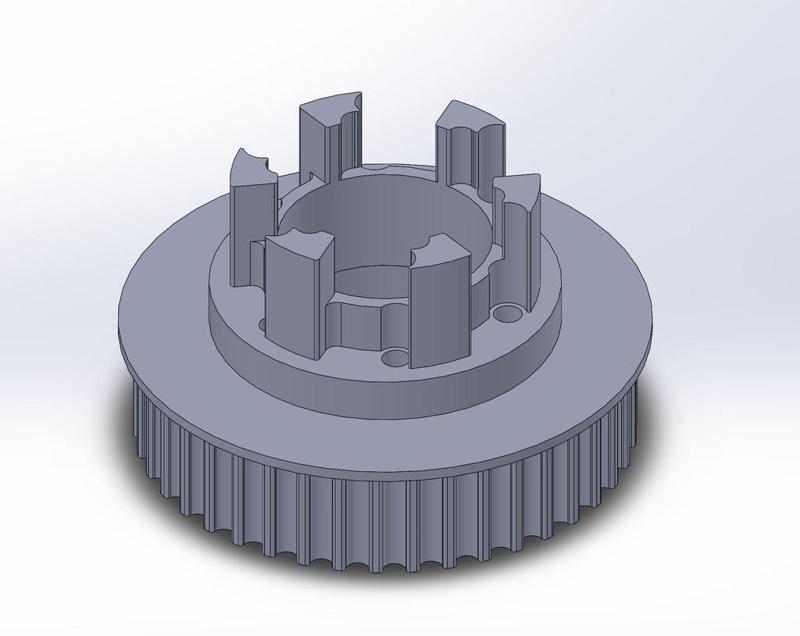 Longboard ABEC 11 Flywheels - Flywheel Clones - MBS All Terrain Wheels - CNC 42T Single Piece Pulley for 9mm, 12mm, 15mm Belts