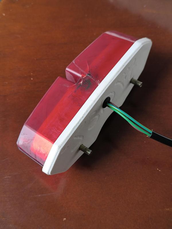 Motorcycle rear brake light (back cover)