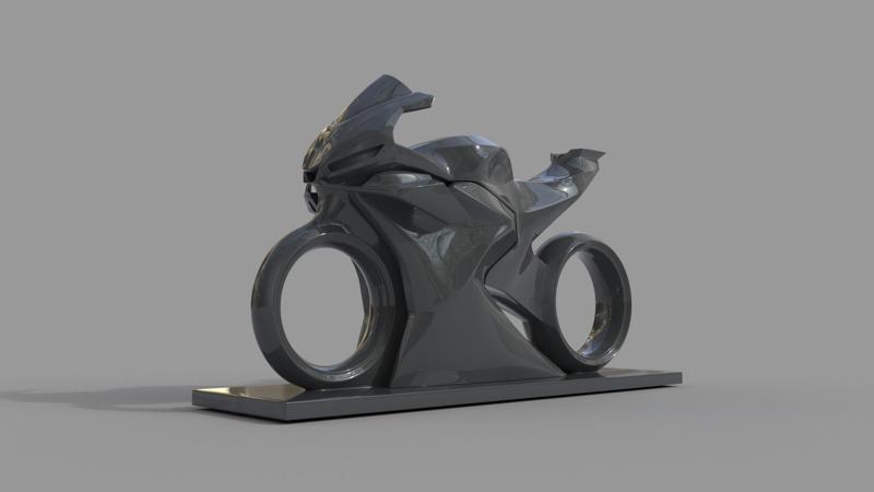 Motorcycle sculpture