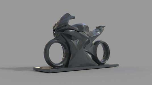 Motorcycle sculpture