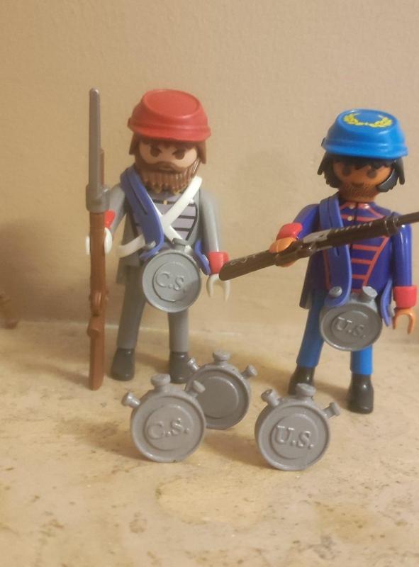 US CS civil war water canteen playmobil