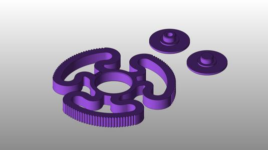Fidget spinner Circular labyrinth type