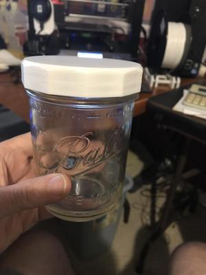 Wide Mouth Mason Jar Lid Chamfered Edges 