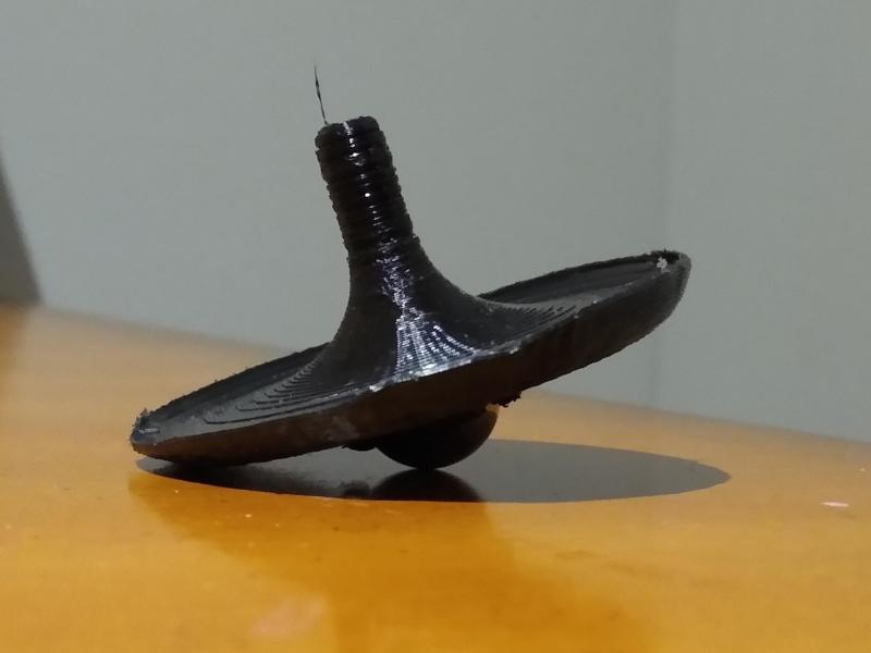 spinning top with bearing steel ball