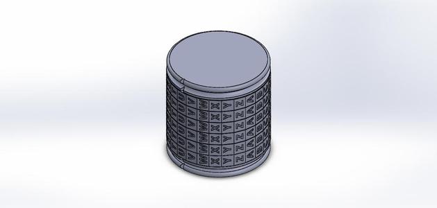 cryptex with a 6 letter word combo