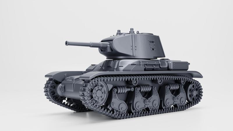 Panzerkampfwagen 35R 731(f) mit T-26 Turm + 3 Tankmen (Ad-Hoc, Germany, WW2)