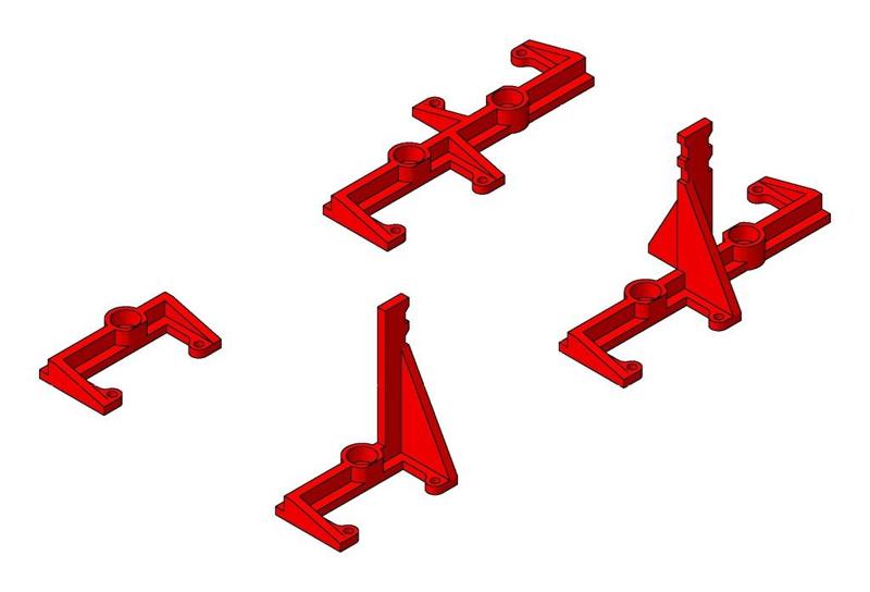 Filament Dry-Box to RigidBot/Realibuild Single or Dual Extruder Bracket