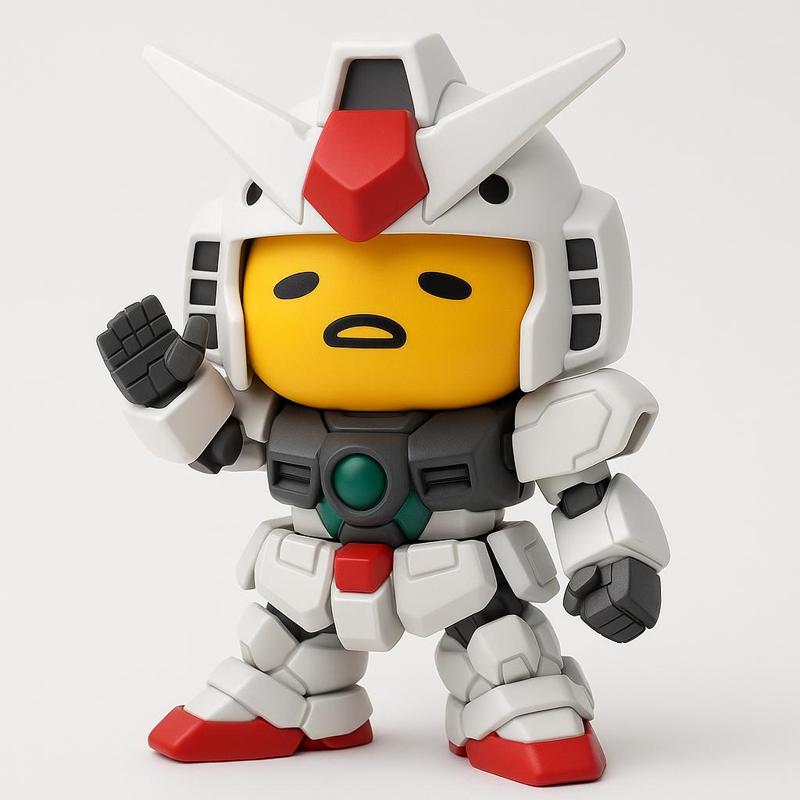 hello kitty gudetama gundam
