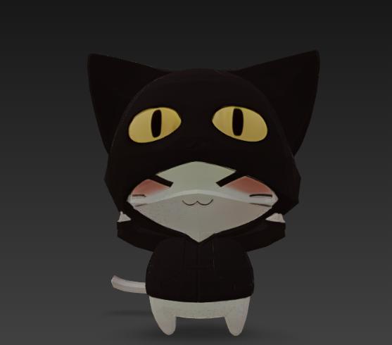 Hooded cat