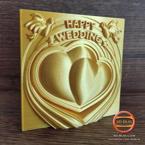 Happy wedding money card