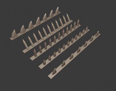 Gaslands Spike and Blade Strips