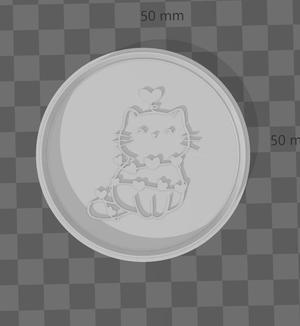 KITTY IN LOVE COOKIE CUTTER AND MARKER