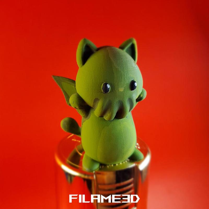 Cthulhu Cat Kitten/ print in place /easy print