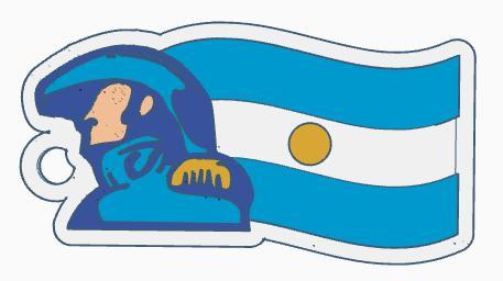 St. Martin Pin or Keychain