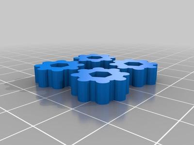 Thumbwheel for M3 standard and nyloc nuts