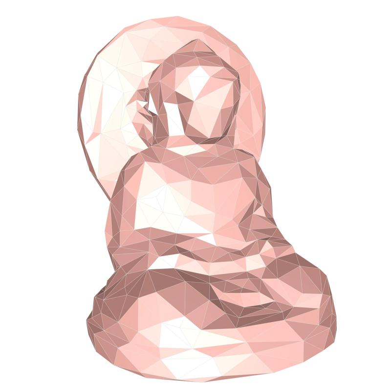 Buddha low poly no.1