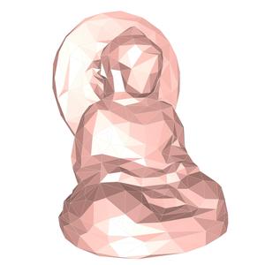 Buddha low poly no.1