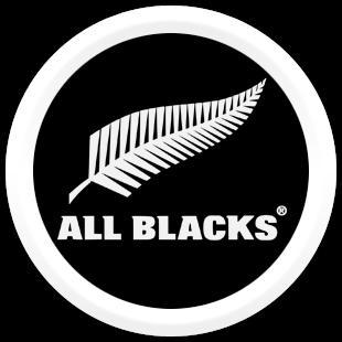 All Blacks Rugby logo key chain