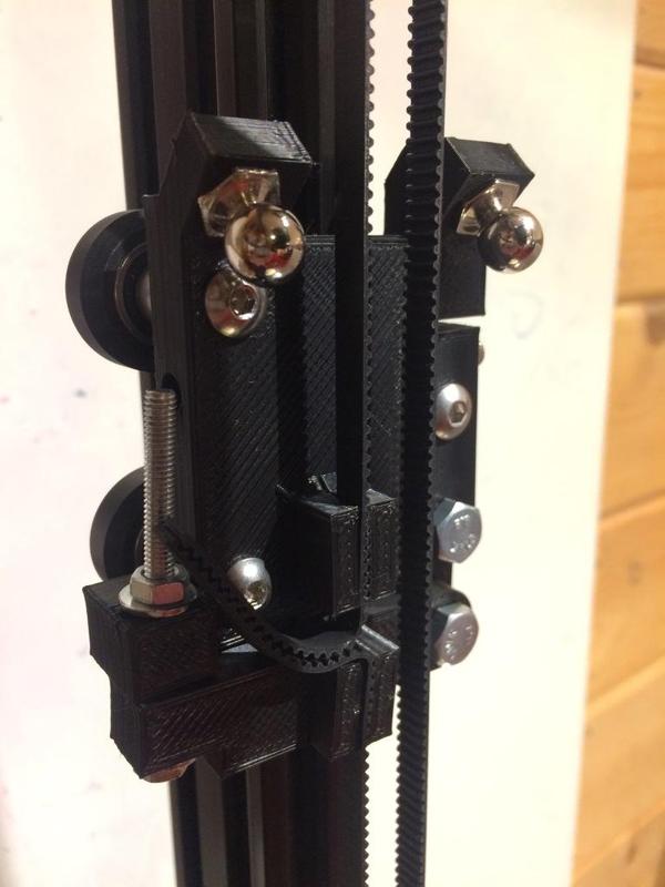 Belt Tensioning Carriage for Delta Printer