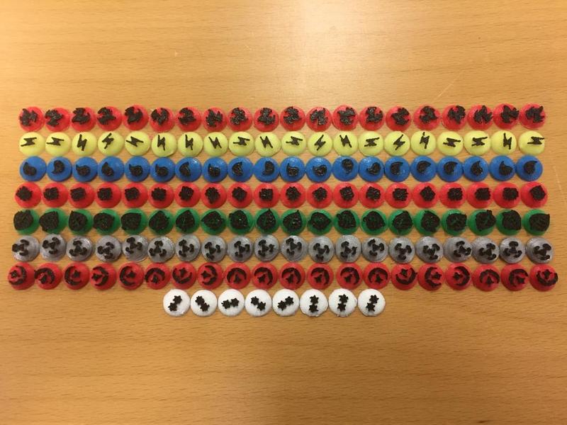 Pokémon TCG Energy Buttons, Special Condition Markers and more