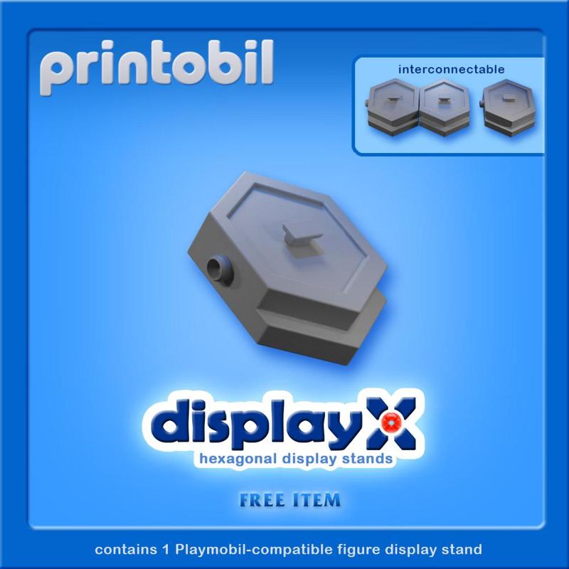 PLAYMOBIL FIGURE DISPLAY STAND - PLAYMOBIL COMPATIBLE PARTS FOR CUSTOMIZERS