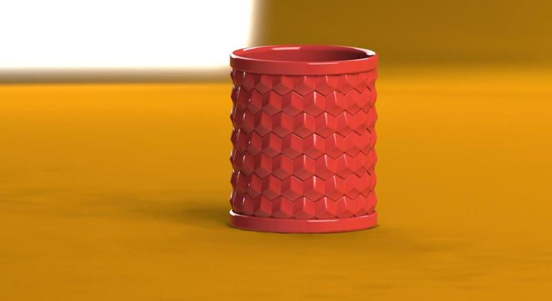 Honeycomb Planter I Digital File I 3D Print ready I Modern Design