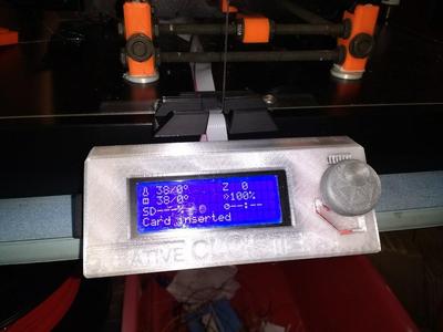 External Lack Enclosure Mount for Prusa Mk2 (MK3?) LCD screen