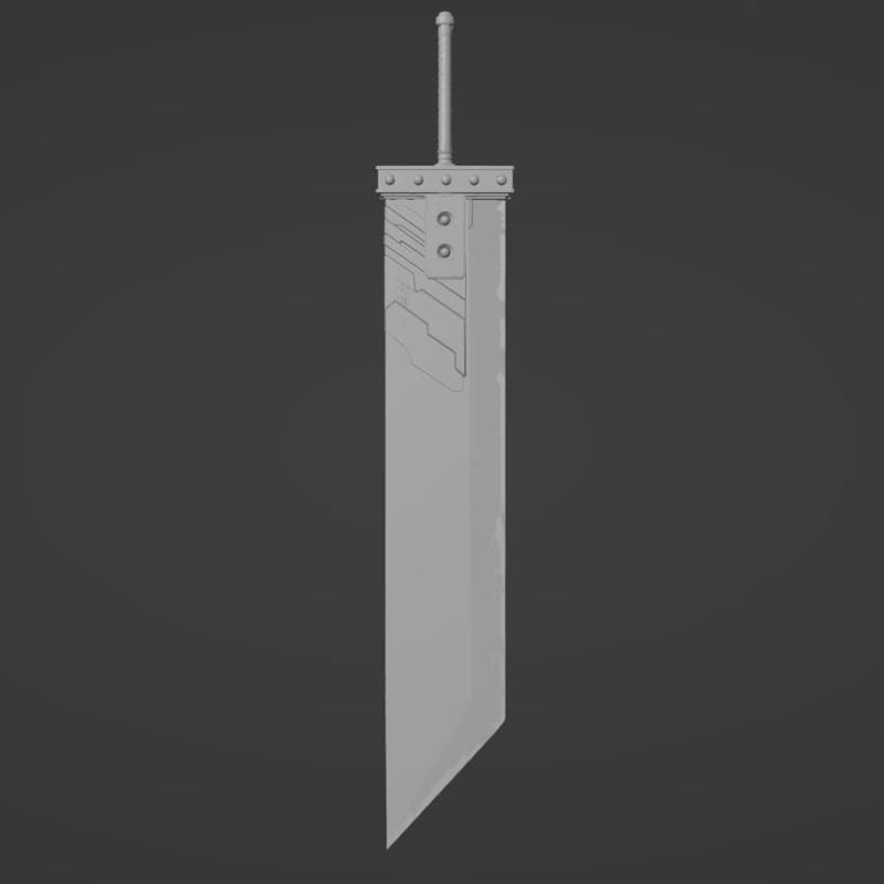 Final Fantasy VII Remake - Buster Sword - Digital 3D Model Files - Cloud Strife Cosplay