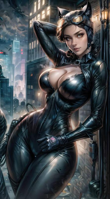 Catwoman Filament Painting 2