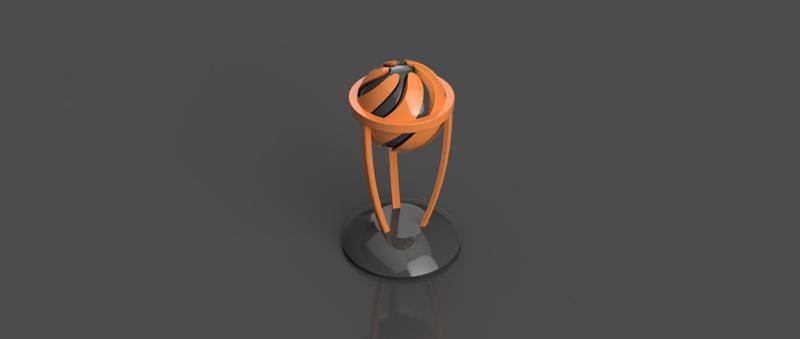 World Cup Spiral Passthrough Fidget Toy - 3d printable