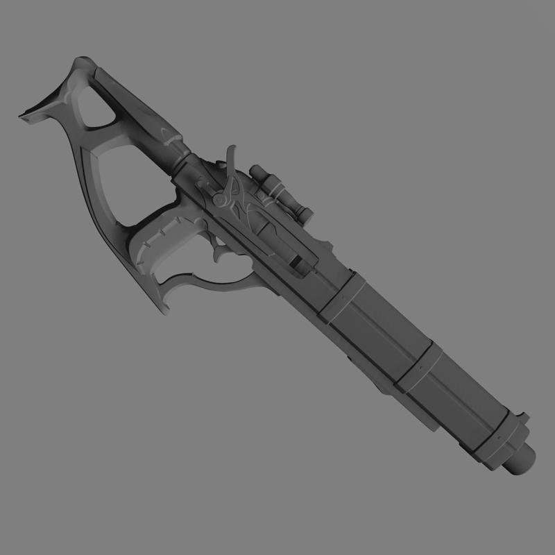 Rufus Shinra Gun 2 Final Fantasy 7 FF7