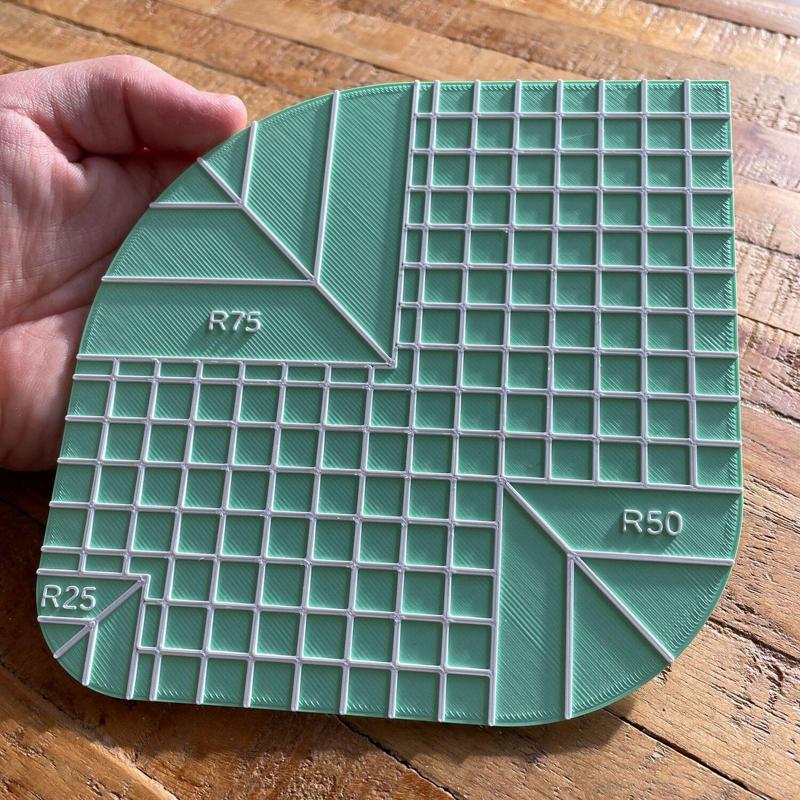 Sewing radius gauge/ruler