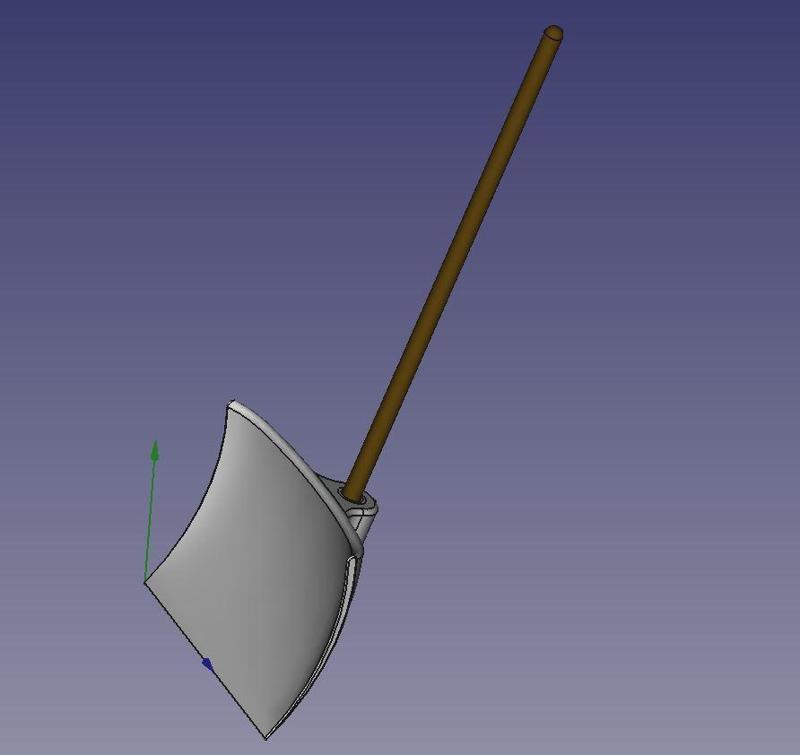 Snow Shovel for Kids for 20 or 30 mm wood shaft