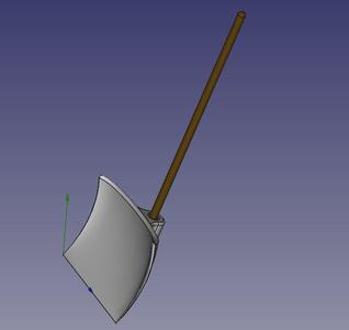 Snow Shovel for Kids for 20 or 30 mm wood shaft