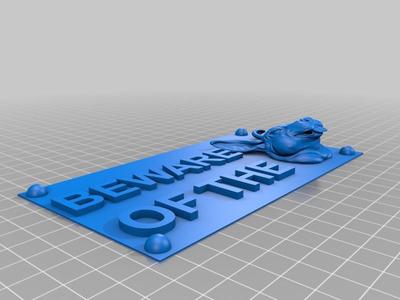 Beware Of The Bunny Sigh 