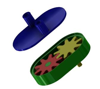 fully 3D-printed gear pump